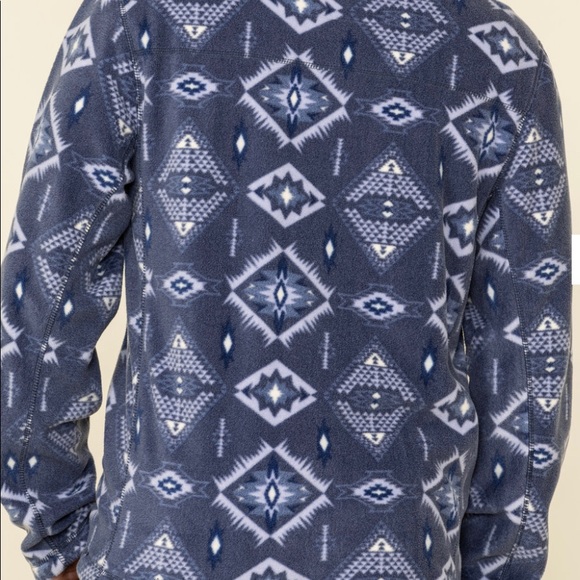 NWOT Powder Creek Outfitters Mens Aztec fleece 1/4 zip pullover XXL - Picture 3 of 4